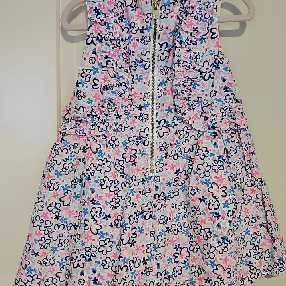 Lilly Pulitzer 3 3t Floral Bright Pink Amia Dress